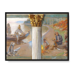 Akseli Gallen-Kallela Łodzie na brzegu 40×30