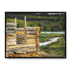 Akseli Gallen Kallela Osada wewnątrz lądu w budowie 40×30