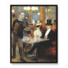 Akseli Gallen Kallela W kawiarni w Paryżu 40×50