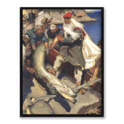 Akseli Gallen Kallela Wielki szczupak 30×40