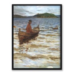 Akseli Gallen Kallela Wioślarz na jeziorze 30×40