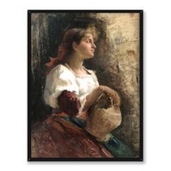 Akseli Gallen-Kallela Włoska dziewczyna 30×40