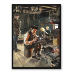 Akseli Gallen Kallela Życie ludu 30×40