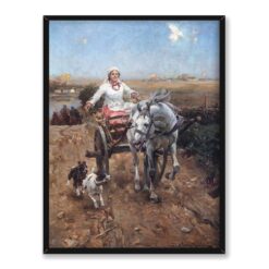 Alfred Wierusz Kowalski Wesoła jazda 30×40