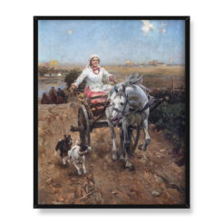 Alfred Wierusz Kowalski Wesoła jazda 40×50