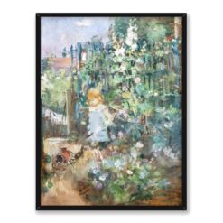 Berthe Morisot Dziecko wśród malw 30×40