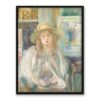 Berthe Morisot Dziewczynka w słomkowym kapeluszu 30×40