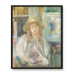 Berthe Morisot Dziewczynka w słomkowym kapeluszu 40×50