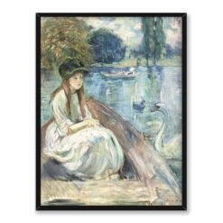 Berthe Morisot Jeanne Fourmanoir nad jeziorem 30×40