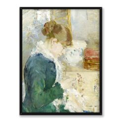 Berthe Morisot Kobieta szyjąca 30×40