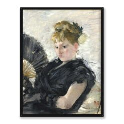 Berthe Morisot Kobieta z wachlarzem 30×40