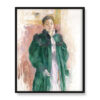 Berthe Morisot Młoda dziewczyna w zielonym płaszczu 40×50