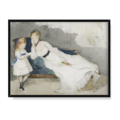 Berthe Morisot Pani Gobillard z córką Paule 40×30