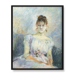 Berthe Morisot Paule Gobillard w sukni balowej 40×50