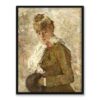 Berthe Morisot Zima albo Kobieta z mufką 30×40 w RAMIE