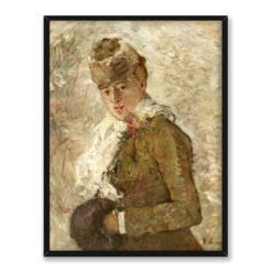 Berthe Morisot Zima albo Kobieta z mufką 30×40