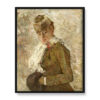 Berthe Morisot Zima albo Kobieta z mufką 40×50 w RAMIE