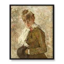 Berthe Morisot Zima albo Kobieta z mufką 40×50