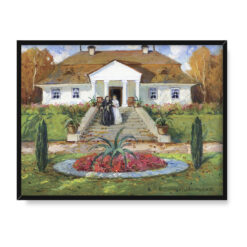 Bronisława Rychter Janowska Dwór szlachecki w nocy 40×30