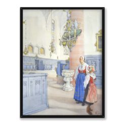 Carl Larsson Kościół Krystyny 30×40