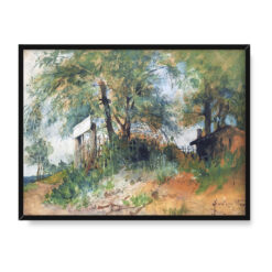 Carl Larsson Zieleń nad brzegiem w Amiens 40×30