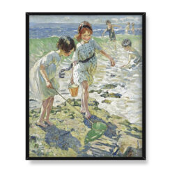 Dorothea Sharp Dzieci bawiące się na plaży 40×50