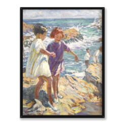 Dorothea Sharp Dzieci na ścieżce nad morzem 30×40