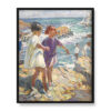 Dorothea Sharp Dzieci na ścieżce nad morzem 40×50