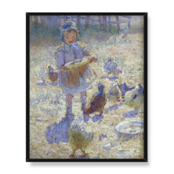Dorothea Sharp Karmienie kur 40×50