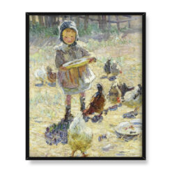 Dorothea Sharp Karmienie kurczaków 40×50