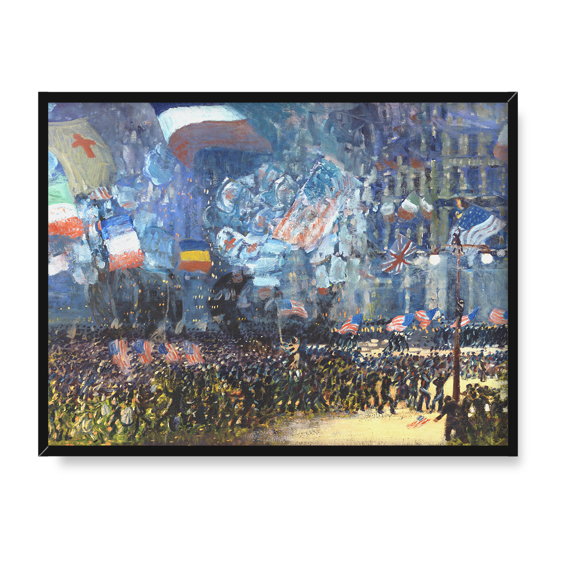 George Luks Noc rozejmu 40x30 w RAMIE