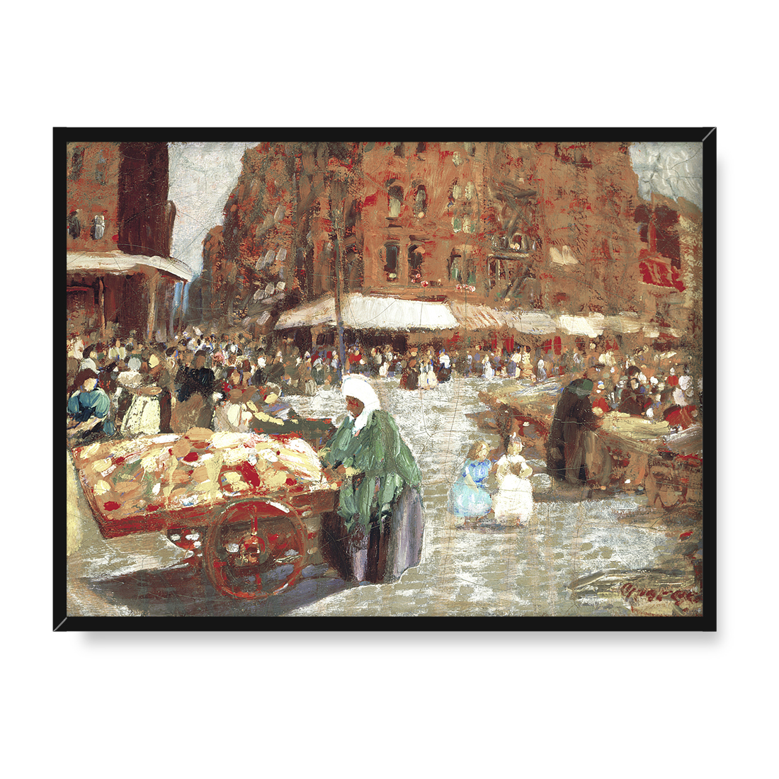 George Luks Ulica Houston 40x30 w RAMIE