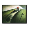 Grant Wood Śmierć na Ridge Road 40×30