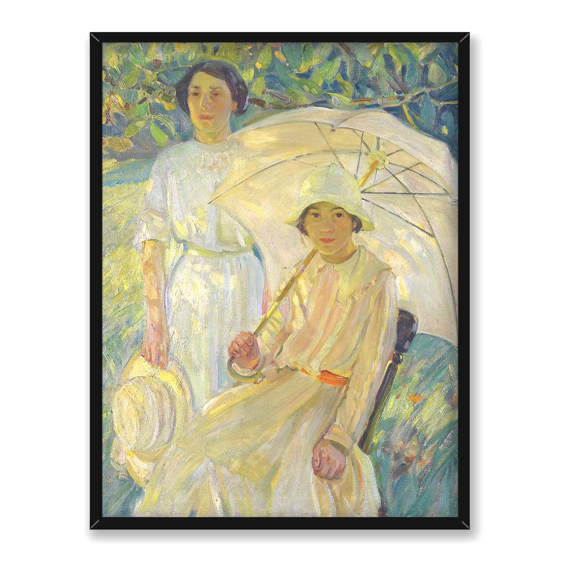 Helen McNicoll Biała parasolka 30x40 w RAMIE