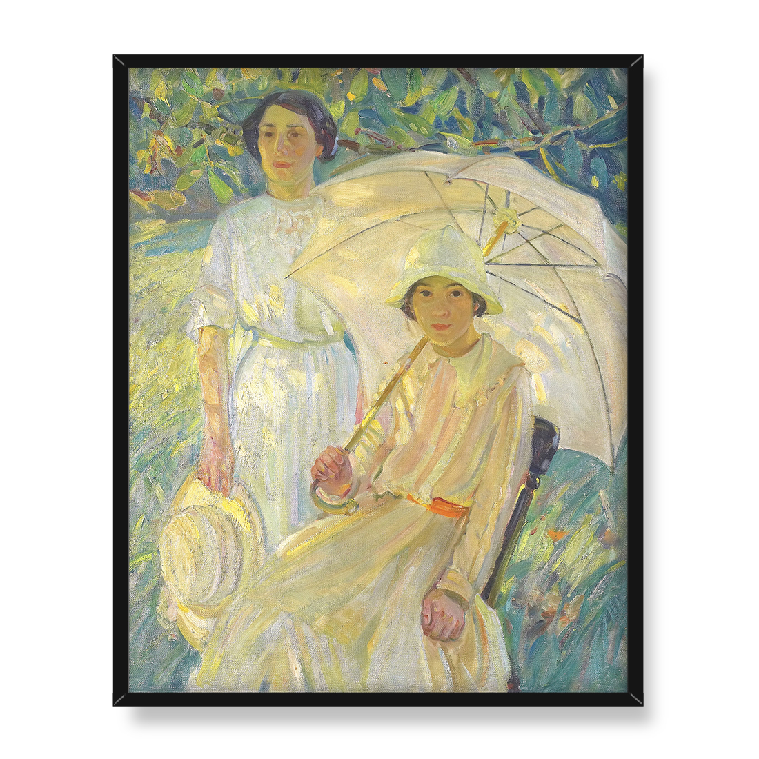 Helen McNicoll Biała parasolka 40x50 w RAMIE