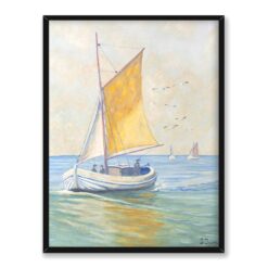 Soter Jaxa Małachowski Łódka na morzu 30×40