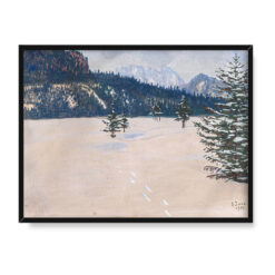 Soter Jaxa Małachowski Pejzaż zimowy z Giewontem 40×30
