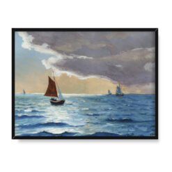 Soter Jaxa Małachowski Przed burzą na Bałtyku 40×30