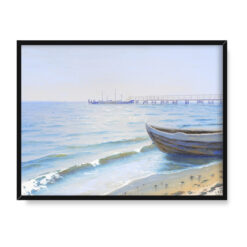 Soter Jaxa Małachowski Widok na molo w Orłowie 40×30