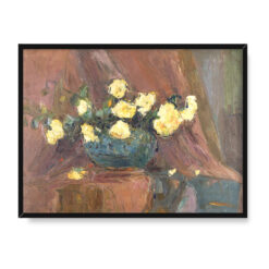 Włodzimierz Terlikowski Żółte róże 40×30