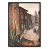 Abraham Neumann Agawy w miejskim zaułku 50×70