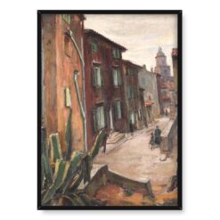 Abraham Neumann Agawy w miejskim zaułku 50×70