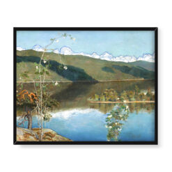 Akseli Gallen-Kallela Burzowe chmury na horyzoncie 50×40