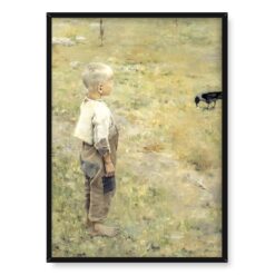 Akseli Gallen Kallela Chłopiec z wroną 50×70