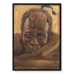 Akseli Gallen Kallela Czający się Masaj 50×70