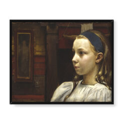 Akseli Gallen Kallela Głowa dziewczynki Mała Anna 50×40