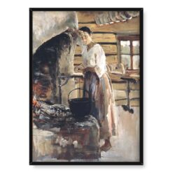 Akseli Gallen-Kallela Kobieta piekąca sieje 50×70