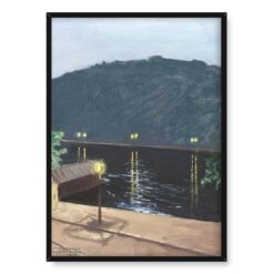 Akseli Gallen-Kallela Nocna rzeka Dunaj 50×70