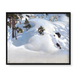 Akseli Gallen Kallela Łódź na skalistym brzegu 50×40