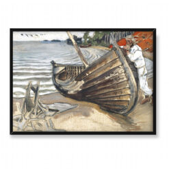 Akseli Gallen-Kallela Łodzie na brzegu 70×50